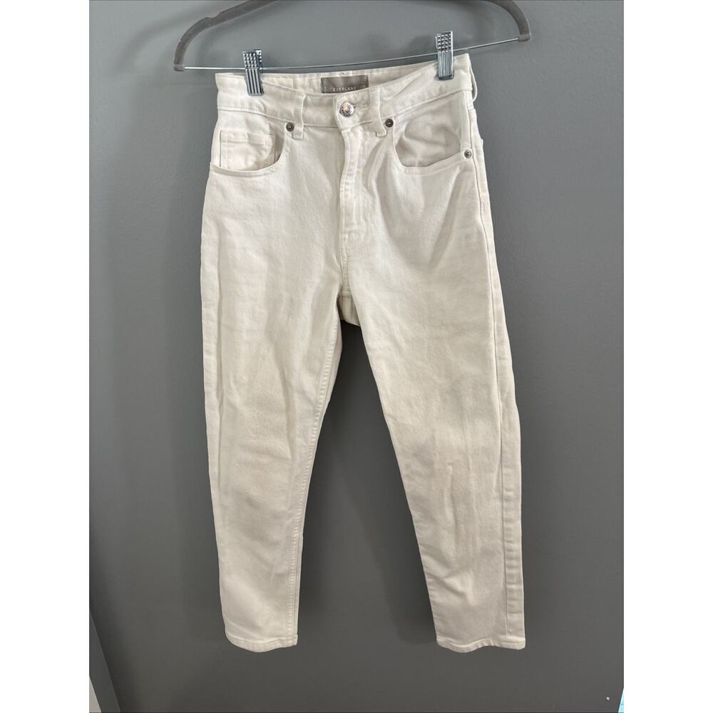 Everlane White Jean 24 Crop